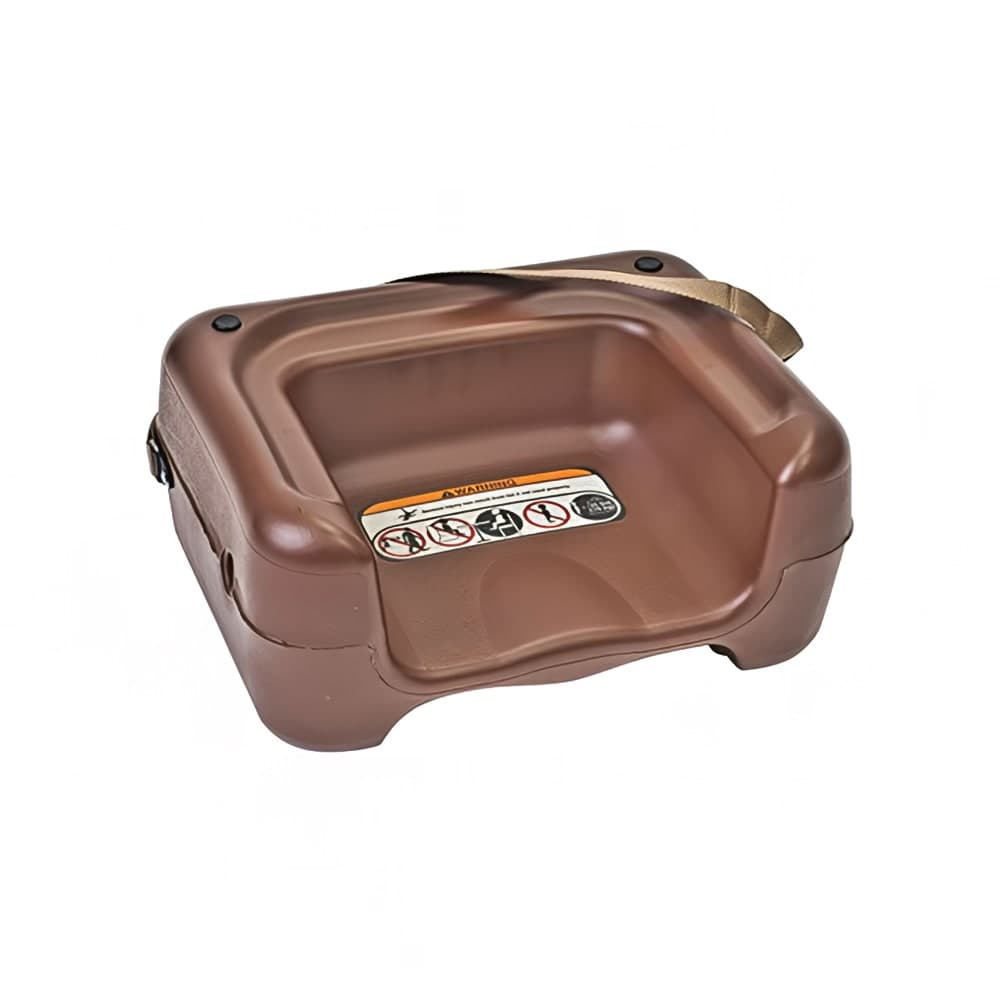 Koala Kare KB854-09S Dual Height Booster Seat w/ Waist Strap - Plastic, Brown