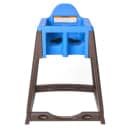 Koala Kare KB966-04 27" Plastic High Chair/Infant Seat Cradle w/ Waist Strap, Brown/Blue thumbnail 2