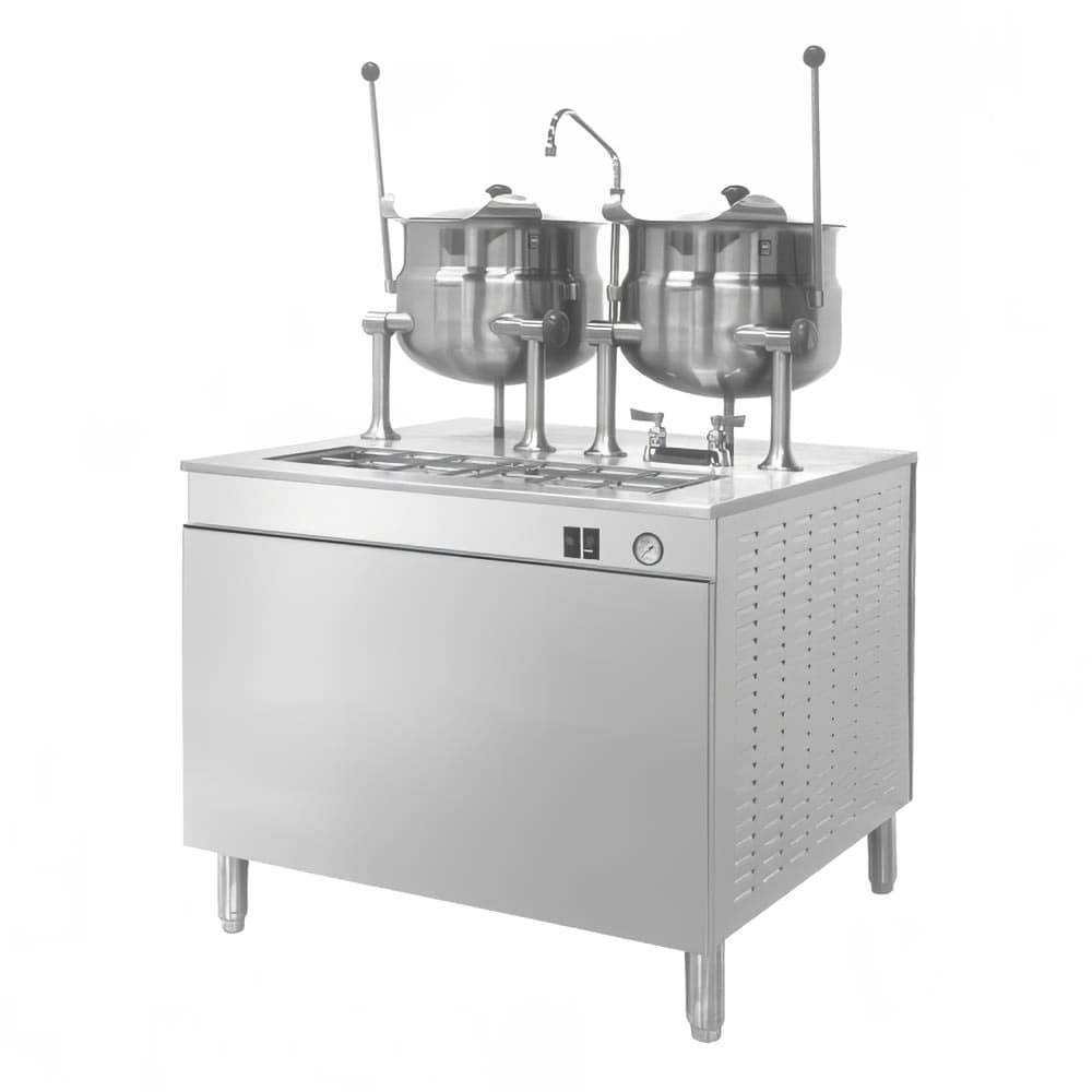 Cleveland 36DMK66 (2) 6 gal Steam Kettles - Manual Tilt, 2/3 Jacket, Direct Steam