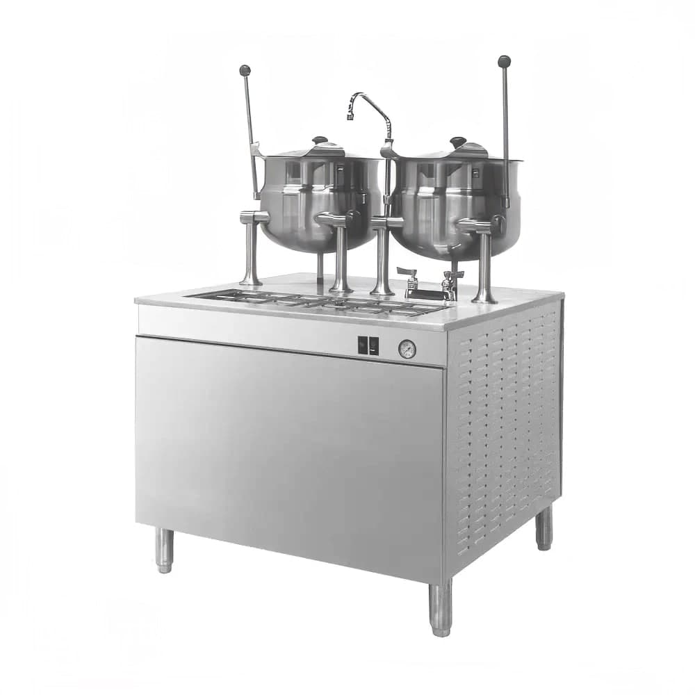 Cleveland 36EMK6624 (2) 6 gal Steam Kettles - Manual Tilt, 2/3 Jacket, 208v/3ph