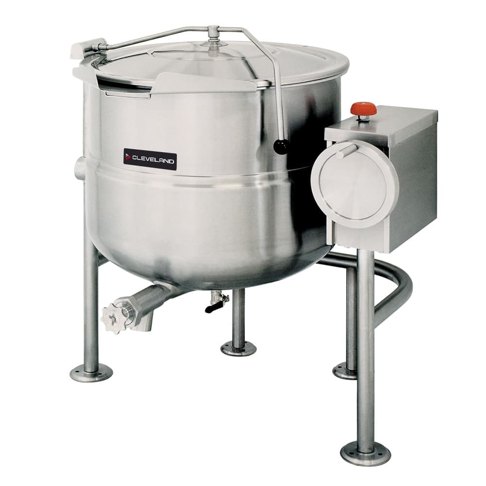 Cleveland KDL-80-T 80 gal Steam Kettle - Manual Tilt, 2/3 Jacket, Direct Steam