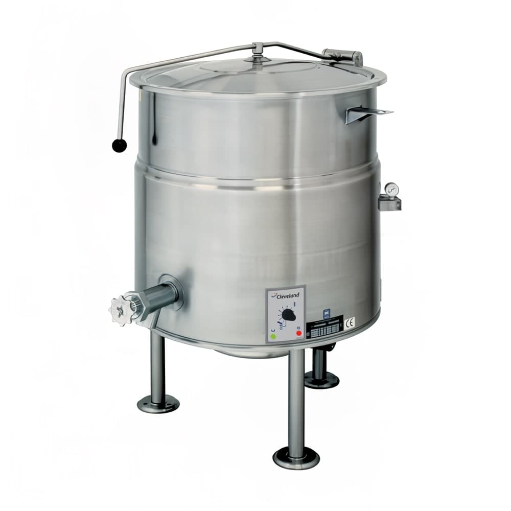 Cleveland KEL100 100 gal Steam Kettle - Stationary, 2/3 Jacket, 208v/3ph
