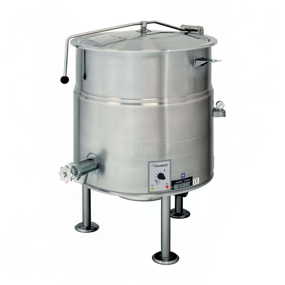 Cleveland KEL80 80 gal Steam Kettle - Stationary, 2/3 Jacket, 208v/3ph
