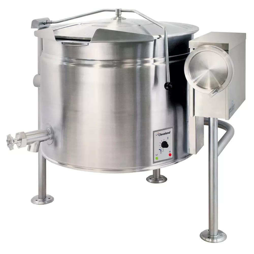 Cleveland KEL80T 80 gal Steam Kettle - Manual Tilt, 2/3 Jacket, 240v/3ph