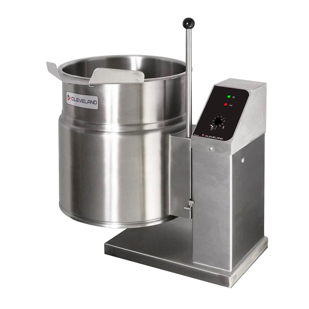Cleveland KET12T 12 gal Steam Kettle - Manual Tilt, 2/3 Jacket, 208v/3ph
