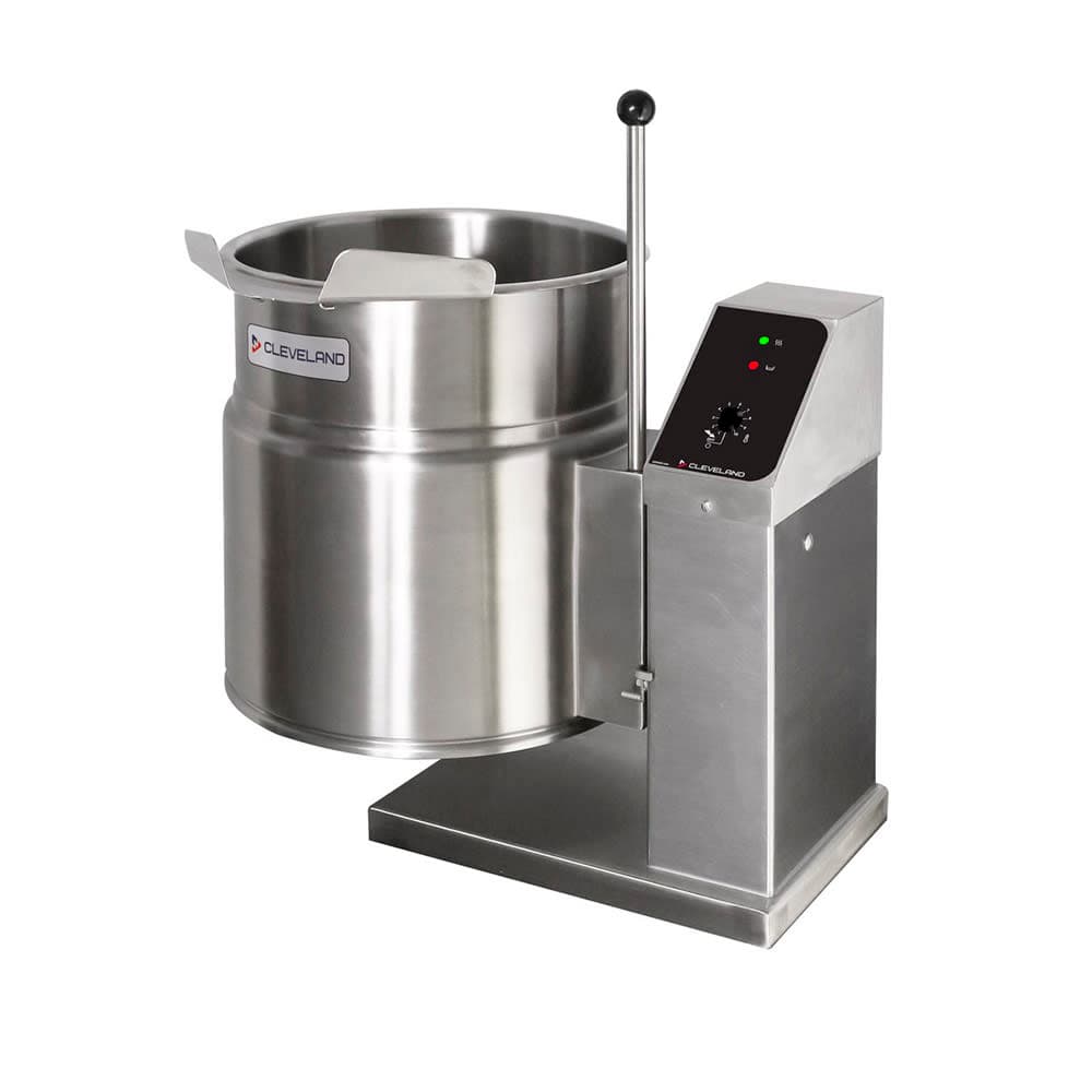 Cleveland KET12T 12 gal Steam Kettle - Manual Tilt, 2/3 Jacket, 240v/3ph