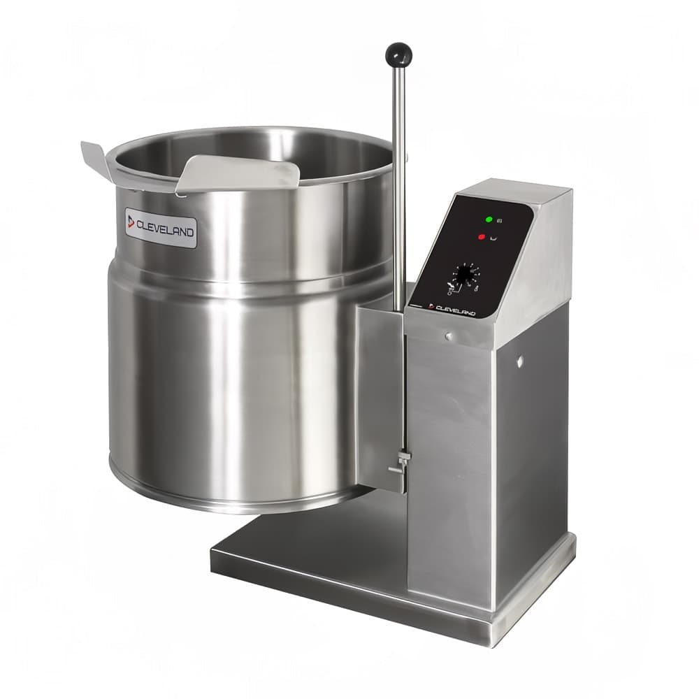 Cleveland KET6T 6 gal Steam Kettle - Manual Tilt, 2/3 Jacket, 208v/3ph