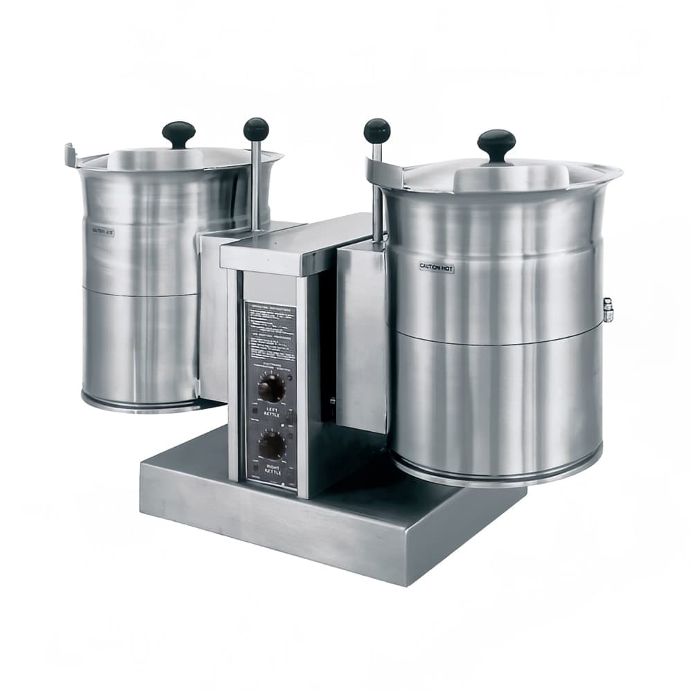 Cleveland TKET12T (2) 12 gal Steam Kettles - Manual Tilt, 2/3 Jacket, 208v/3ph