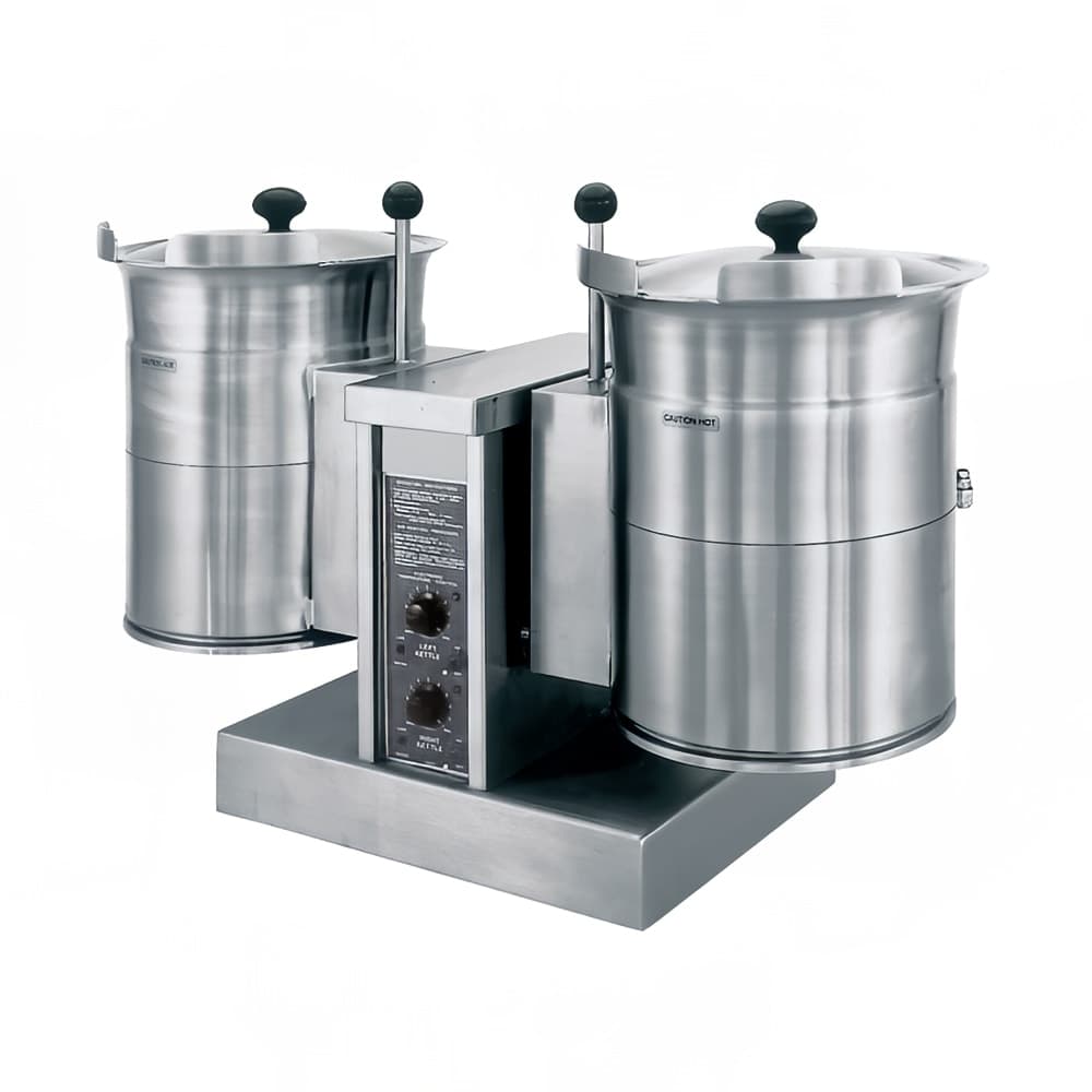 Cleveland TKET12T (2) 12 gal Steam Kettles - Manual Tilt, 2/3 Jacket, 240v/3ph