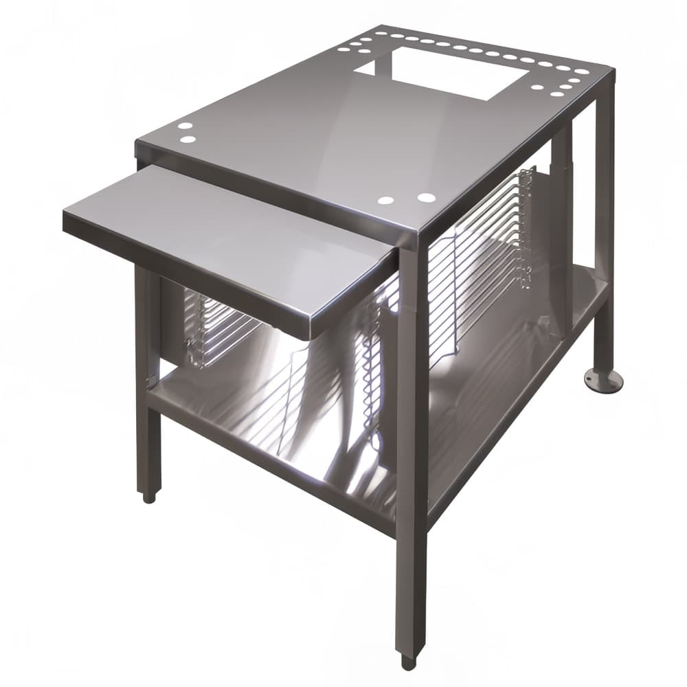 Cleveland UNISTAND34 22" x 28" Stationary Equipment Stand for Countertop Steamers, Undershelf