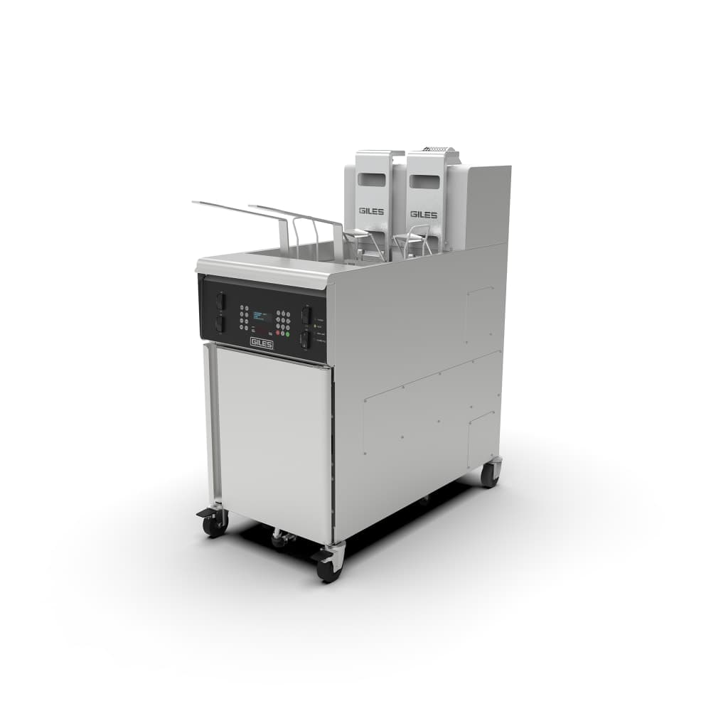Giles GBF-80G Gas Fryer - (1) 80 lb Vat, Floor Model, Natural Gas