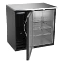Beverage-Air BBN36HC-B 36" Bar Refrigerator - 1 Swinging Solid Door, Black, 115v thumbnail 2