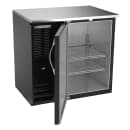 Beverage-Air BBN36HC-F-B 36" Bar Refrigerator - 1 Swinging Solid Door, Black, 115v thumbnail 2