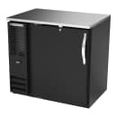 Beverage-Air BBN36HC-F-B 36" Bar Refrigerator - 1 Swinging Solid Door, Black, 115v thumbnail 3