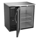 Beverage-Air BBN36HC-FG-B 36" Bar Refrigerator - 1 Swinging Glass Door, Black, 115v thumbnail 2