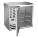 Beverage-Air BBN36HC-FG-S 36" Bar Refrigerator - 1 Swinging Glass Door, Stainless, 115v thumbnail 2