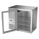 Beverage-Air BBN36HC-FG-S 36" Bar Refrigerator - 1 Swinging Glass Door, Stainless, 115v thumbnail 4
