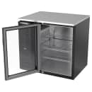 Beverage-Air BB36HC-G-B 36" Bar Refrigerator - 1 Swinging Glass Door, Black, 115v thumbnail 4