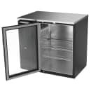 Beverage-Air BBN36HC-G-B 36" Bar Refrigerator - 1 Swinging Glass Door, Black, 115v thumbnail 4
