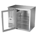 Beverage-Air BBN36HC-G-S 36" Bar Refrigerator - 1 Swinging Glass Door, Stainless, 115v thumbnail 4
