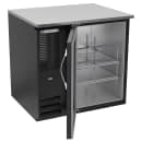Beverage-Air BB36HC-G-B 36" Bar Refrigerator - 1 Swinging Glass Door, Black, 115v thumbnail 2