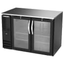 Beverage-Air BB48HC-FG-B 48" Bar Refrigerator - 2 Swinging Glass Doors, Black, 115v thumbnail 3
