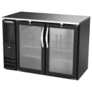 Beverage-Air BBN48HC-FG-B 48" Bar Refrigerator - 2 Swinging Glass Doors, Black, 115v thumbnail 3