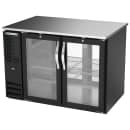 Beverage-Air BB48HC-FG-PT-B 48" Bar Refrigerator - 4 Swinging Glass Doors, Black, 115v thumbnail 3