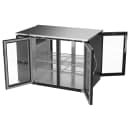 Beverage-Air BB48HC-FG-PT-B 48" Bar Refrigerator - 4 Swinging Glass Doors, Black, 115v thumbnail 4