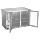Beverage-Air BB48HC-FG-S 48" Bar Refrigerator - 2 Swinging Glass Doors, Stainless, 115v thumbnail 2