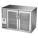 Beverage-Air BB48HC-FG-S 48" Bar Refrigerator - 2 Swinging Glass Doors, Stainless, 115v thumbnail 3
