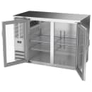 Beverage-Air BBN48HC-FG-S 48" Bar Refrigerator - 2 Swinging Glass Doors, Stainless, 115v thumbnail 4