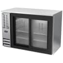 Beverage-Air BBN48HC-F-GS-S 48" Bar Refrigerator - 2 Sliding Glass Doors, Stainless, 115v thumbnail 3