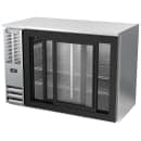 Beverage-Air BBN48HC-F-GS-S 48" Bar Refrigerator - 2 Sliding Glass Doors, Stainless, 115v thumbnail 4