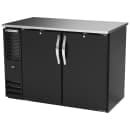 Beverage-Air BBN48HC-F-PT-B 48" Bar Refrigerator - 4 Swinging Solid Doors, Black, 115v thumbnail 3