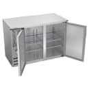 Beverage-Air BBN48HC-F-S 48" Bar Refrigerator - 2 Swinging Solid Doors, Stainless, 115v thumbnail 2