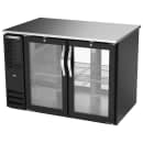 Beverage-Air BB48HC-G-PT-B 48" Bar Refrigerator - 4 Swinging Glass Doors, Black, 115v thumbnail 3