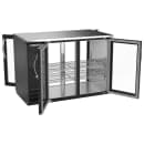 Beverage-Air BBN48HC-G-PT-B 48" Bar Refrigerator - 4 Swinging Glass Doors, Black, 115v thumbnail 2