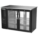 Beverage-Air BBN48HC-G-PT-B 48" Bar Refrigerator - 4 Swinging Glass Doors, Black, 115v thumbnail 3