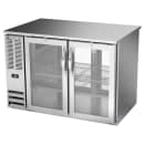 Beverage-Air BB48HC-G-PT-S 48" Bar Refrigerator - 4 Swinging Glass Doors, Stainless, 115v thumbnail 3
