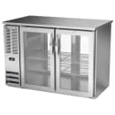 Beverage-Air BBN48HC-G-PT-S 48" Bar Refrigerator - 4 Swinging Glass Doors, Stainless, 115v thumbnail 3