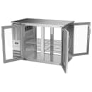 Beverage-Air BBN48HC-G-PT-S 48" Bar Refrigerator - 4 Swinging Glass Doors, Stainless, 115v thumbnail 4