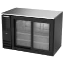 Beverage-Air BB48HC-GS-B 48" Bar Refrigerator - 2 Sliding Glass Doors, Black, 115v thumbnail 3