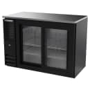 Beverage-Air BBN48HC-GS-B 48" Bar Refrigerator - 2 Sliding Glass Doors, Black, 115v thumbnail 3