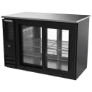 Beverage-Air BBN48HC-F-GS-PT-B 48" Bar Refrigerator - 4 Sliding Glass Doors, Black, 115v thumbnail 3