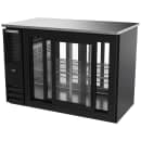 Beverage-Air BBN48HC-F-GS-PT-B 48" Bar Refrigerator - 4 Sliding Glass Doors, Black, 115v thumbnail 4