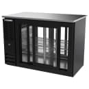 Beverage-Air BBN48HC-GS-PT-B 48" Bar Refrigerator - 4 Sliding Glass Doors, Black, 115v thumbnail 4