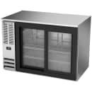 Beverage-Air BB48HC-GS-S 48" Bar Refrigerator - 2 Sliding Glass Doors, Stainless, 115v thumbnail 3