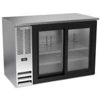 Beverage-Air BB48HC-GS-S 48" Bar Refrigerator - 2 Sliding Glass Doors, Stainless, 115v thumbnail 6