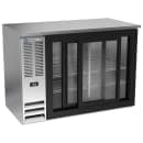 Beverage-Air BBN48HC-GS-S 48" Bar Refrigerator - 2 Sliding Glass Doors, Stainless, 115v thumbnail 2